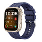 Vertical Striped Pin Buckle Solid Color Silicone Watch Band, For Huawei Watch D3