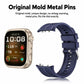 Vertical Striped Pin Buckle Solid Color Silicone Watch Band, For Huawei Watch D3