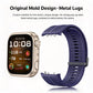 Metal Clasp Vertical Striped Solid Color Silicone Watch Band, For Huawei Watch D3