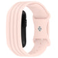 Spring Bar Design Striped Butterfly Clasp Silicone Watch Band, For Garmin CIRQA Smart Band