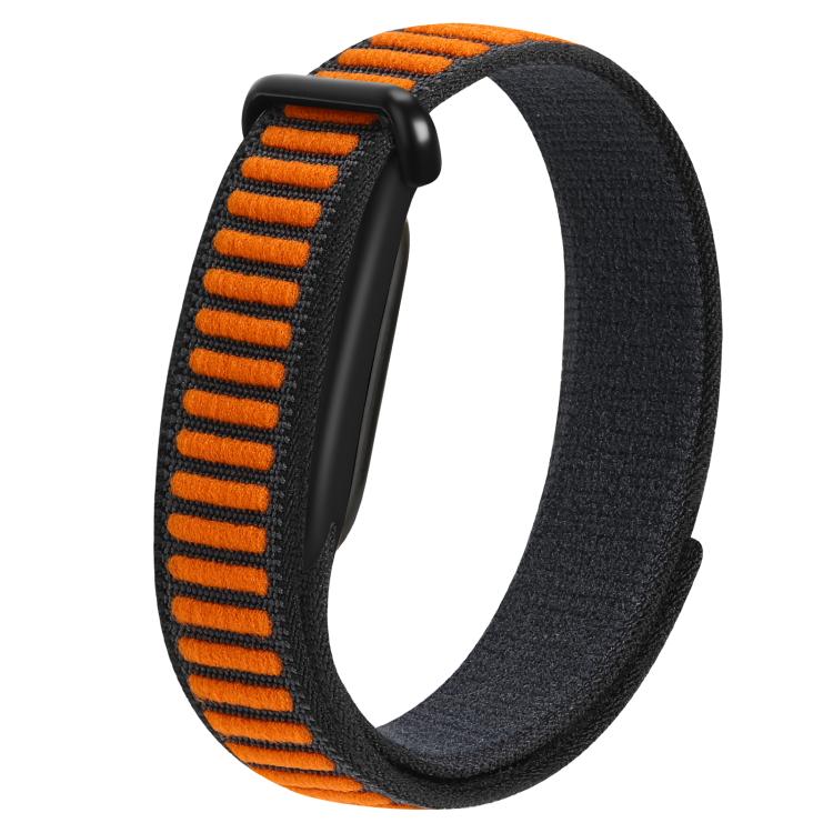 Wavy Two-Tone Nylon Hook and Loop Fastener Watch Band, For Google Fitbit Air