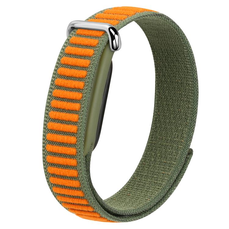 Wavy Two-Tone Nylon Hook and Loop Fastener Watch Band, For Google Fitbit Air