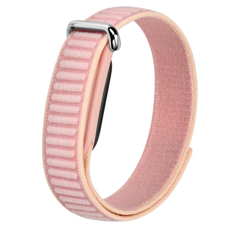 Wavy Two-Tone Nylon Hook and Loop Fastener Watch Band, For Google Fitbit Air