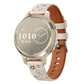 Two-Tone Embossed Silicone Watch Band, For Garmin Lily 2