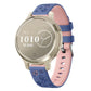Two-Tone Embossed Silicone Watch Band, For Garmin Lily 2