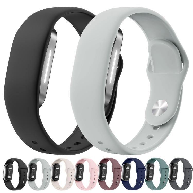 Reverse Buckle Solid Color Silicone Watch Band, For Hume Band 2.0