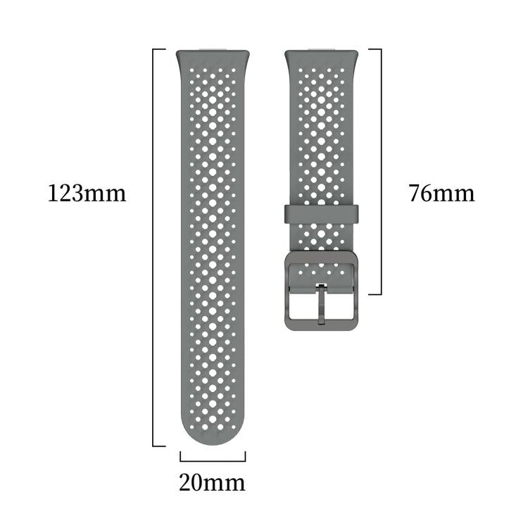 Honeycomb Mesh Pin Buckle Solid Color Silicone Watch Band, For Huawei Watch Fit 5 Pro / Fit 5 / Fit 4
