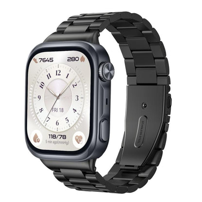 Three Beads Folding Clasp Stainless Steel Watch Band, For Huawei Watch D3