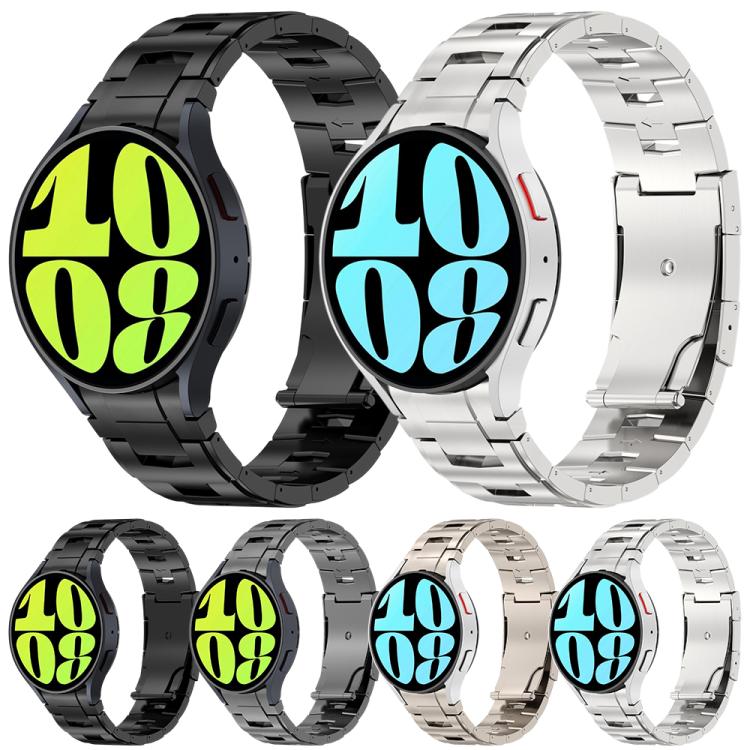 Oracle Design Push Button Folding Clasp Titanium Alloy Watch Band, 20mm, 22mm