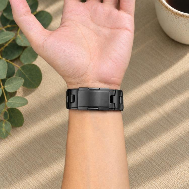 Oracle Design Push Button Folding Clasp Titanium Alloy Watch Band, 20mm, 22mm