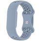 Flat Perforated Breathable Butterfly Buckle Silicone Watch Band, For Google Fitbit Air