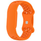 Flat Perforated Breathable Butterfly Buckle Silicone Watch Band, For Google Fitbit Air