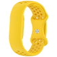 Flat Perforated Breathable Butterfly Buckle Silicone Watch Band, For Google Fitbit Air