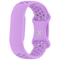 Flat Perforated Breathable Butterfly Buckle Silicone Watch Band, For Google Fitbit Air