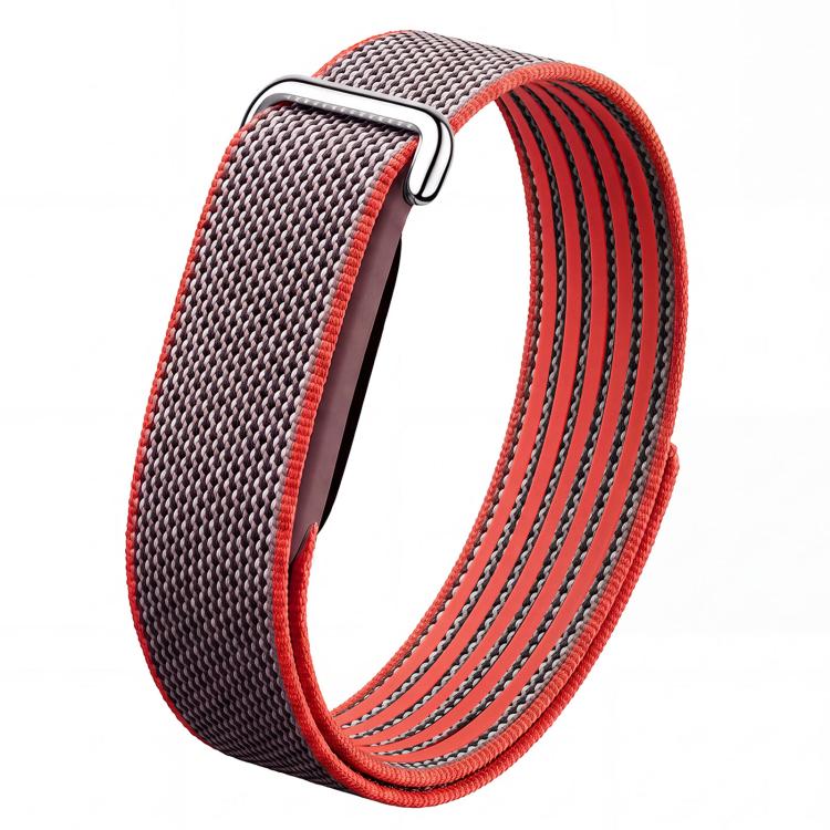 TPU Frame Integrated Nylon Hybrid Silicone Loop Watch Band, For Google Fitbit Air