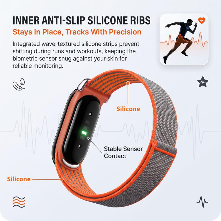 TPU Frame Integrated Nylon Hybrid Silicone Loop Watch Band, For Google Fitbit Air