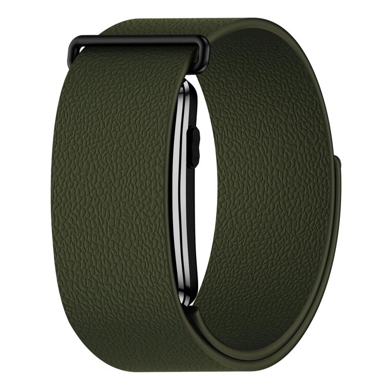Lychee Texture Magnetic Silicone Watch Band, For Garmin CIRQA Smart Band