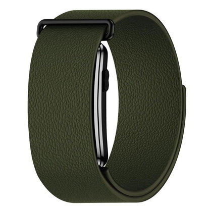 Lychee Texture Magnetic Silicone Watch Band, For Garmin CIRQA Smart Band