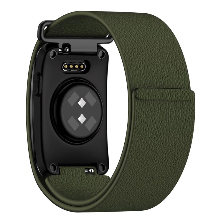 Lychee Texture Magnetic Silicone Watch Band, For Garmin CIRQA Smart Band