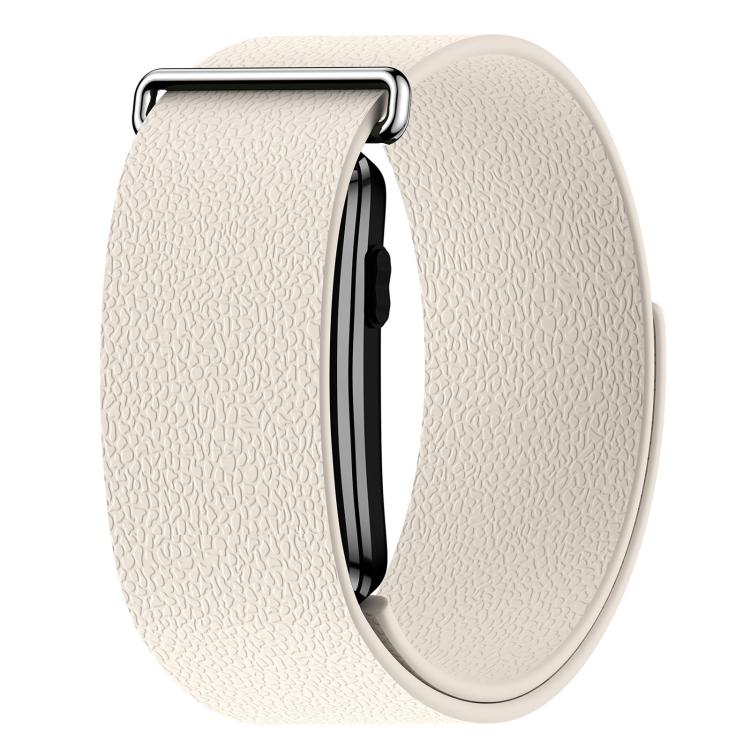 Lychee Texture Magnetic Silicone Watch Band, For Garmin CIRQA Smart Band