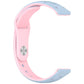 Laser Engraved Star Two Tone Reverse Buckle Silicone Watch Band, For Xiaomi Smart Band 11 / 10 / 9 / 8