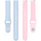 Laser Engraved Star Two Tone Reverse Buckle Silicone Watch Band, For Xiaomi Smart Band 11 / 10 / 9 / 8