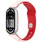 Laser Engraved Star Two Tone Reverse Buckle Silicone Watch Band, For Xiaomi Smart Band 11 / 10 / 9 / 8