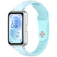 Laser Engraved Star Two Tone Reverse Buckle Silicone Watch Band, For Huawei Band 11 / Band 11 Pro