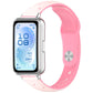 Laser Engraved Star Two Tone Reverse Buckle Silicone Watch Band, For Huawei Band 11 / Band 11 Pro