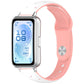 Laser Engraved Star Two Tone Reverse Buckle Silicone Watch Band, For Huawei Band 11 / Band 11 Pro