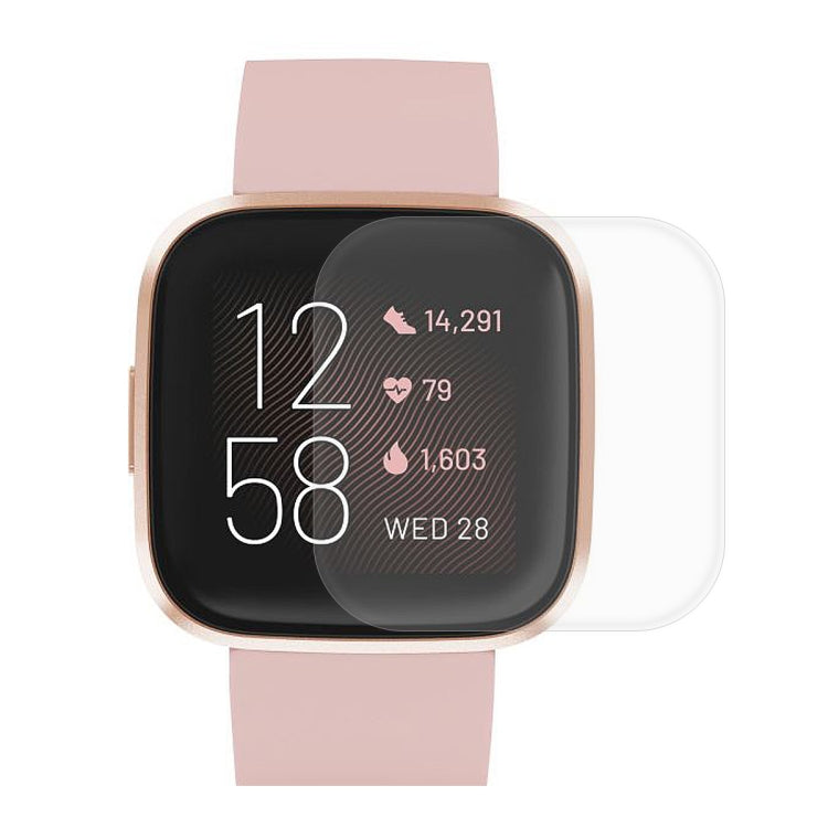 Full coverage TPU screen protector films for Fitbit Versa 2, 2-pack