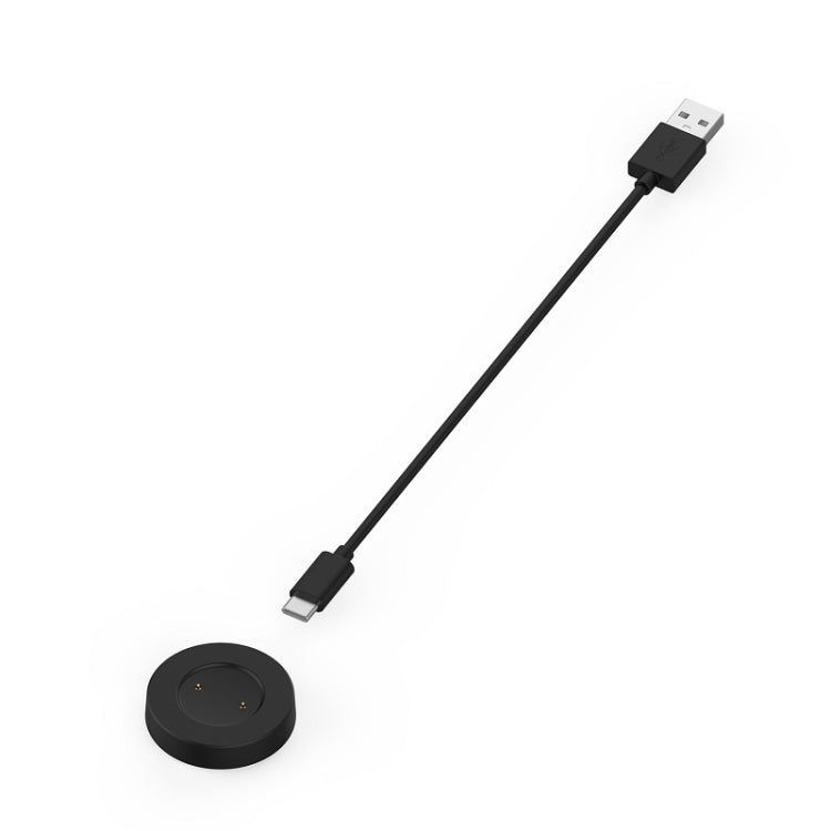 USB to magnetic charging cable with slim connector and round dock