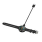 Smartwatch charging with black USB magnetic cable connected to watch