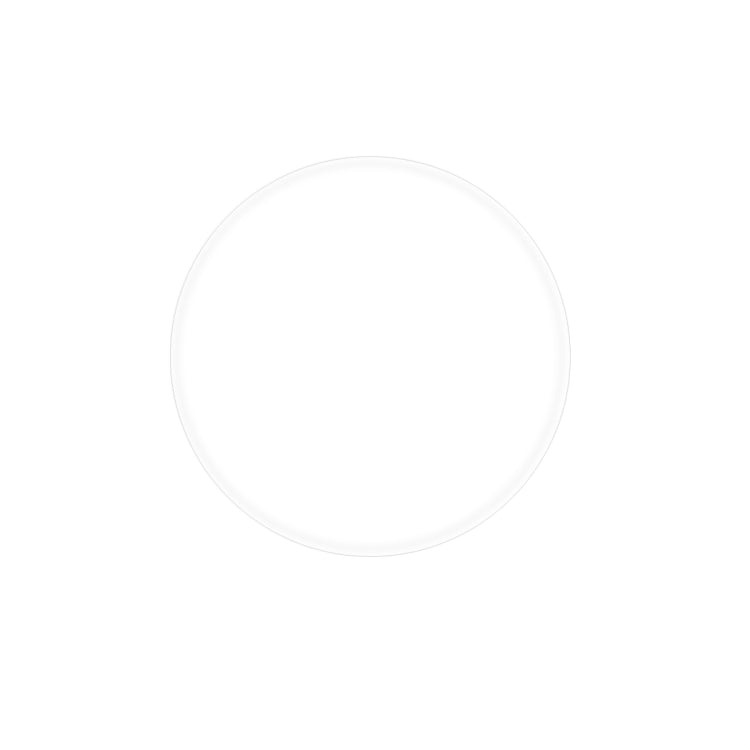 Round transparent PET screen protector film, full-screen size