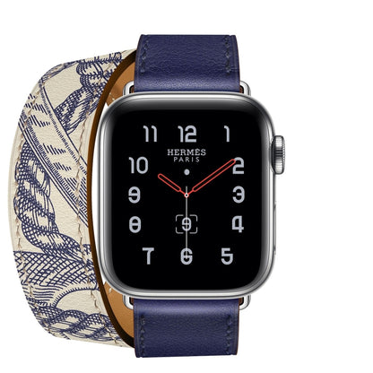 For Apple Watch 3 / 2 / 1 Generation 38mm Universal Silk Screen Printing Double-loop Watchband
