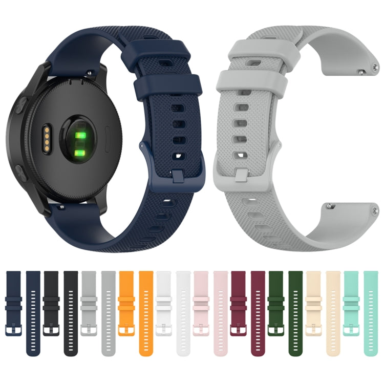 Silicone smartwatch straps multi-color set with clasp buckles and adjustment holes