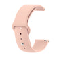 22mm sand powder silicone reverse buckle watch strap with metal clasp and adjustment holes