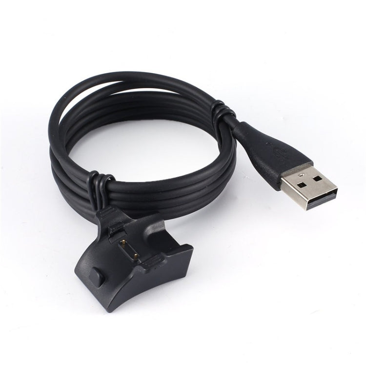 Black USB charging cable with connector and black cradle clip for Honor bracelet