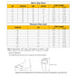 Men's and women's size chart for slippers, including CN/EUR and US sizes