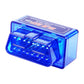 ELM327 mini OBD2 Bluetooth scanner, blue OBD connector with pin header