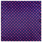 Square dot-pattern scarf, dark purple with light pink polka dots