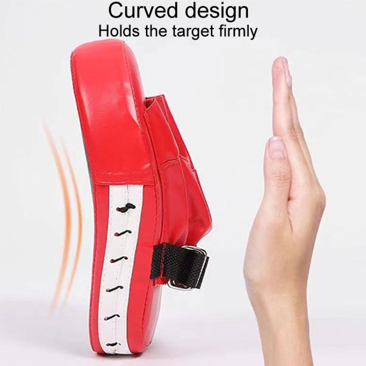 Arc Shape Martial Arts Sanda Boxing Training Hand Target, Arc Red