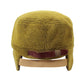 Mustard corduroy winter bomber hat with fold-down brim and ear flaps