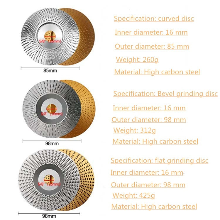 Woodworking Sanding Thorn Disk Angle Grinder Thorn Disk Plastic Grinding Disk Polishing Disk, Flat, Bevel, Arc