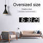 Oversized LED digital wall clock with white time display