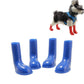 Waterproof non-slip pet rain boot set, blue, 4-pack