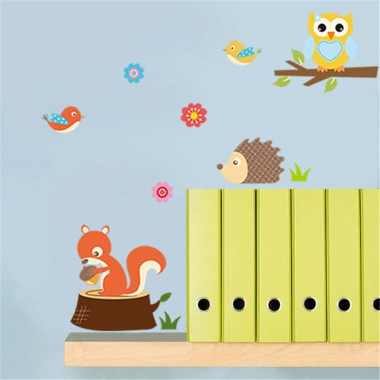 Simple DIY Forest Animals Owl Room Bedroom Background Voor Wall Stickers, Forest Animals
