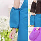 Kids painting apron with blue drawstring sleeves and front pocket (color options shown)