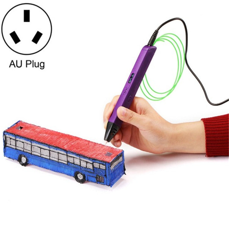 RP800A Childrens Educational Toys 3D Printing Pen, AU Plug, US Plug, UK Plug, EU Plug