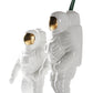 Astronaut Ceramic Model Dried Flowers Ceramic Vase for Tabletop Decor Tool, Walking, Walk, Salute